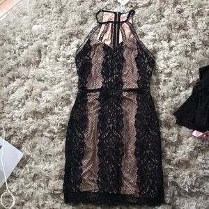 Mystic Boutique NYC black lace cocktail dress